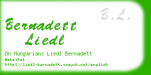 bernadett liedl business card